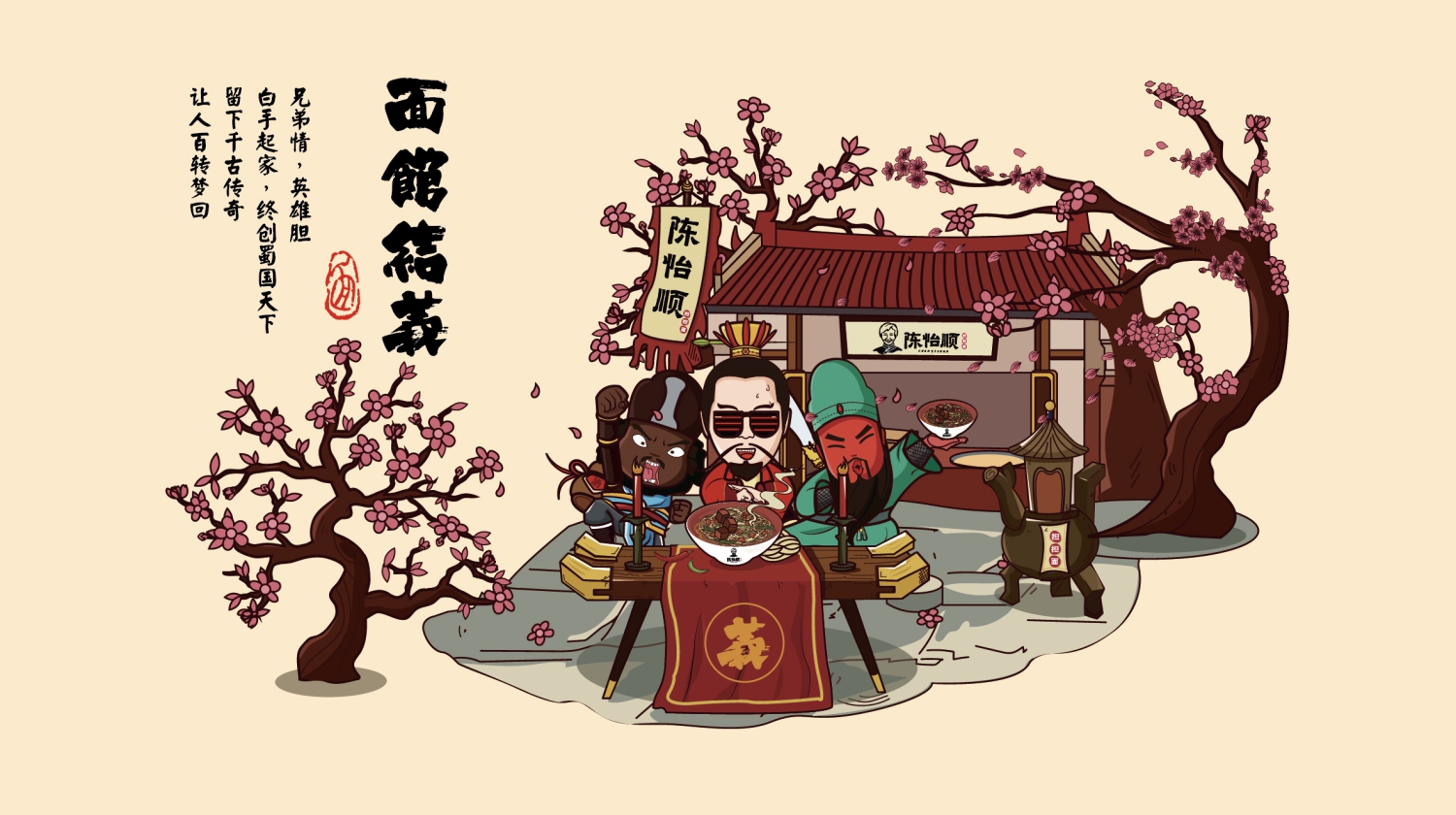 陈怡顺担担面三国文化体系 陈怡顺担担面三国文化体系