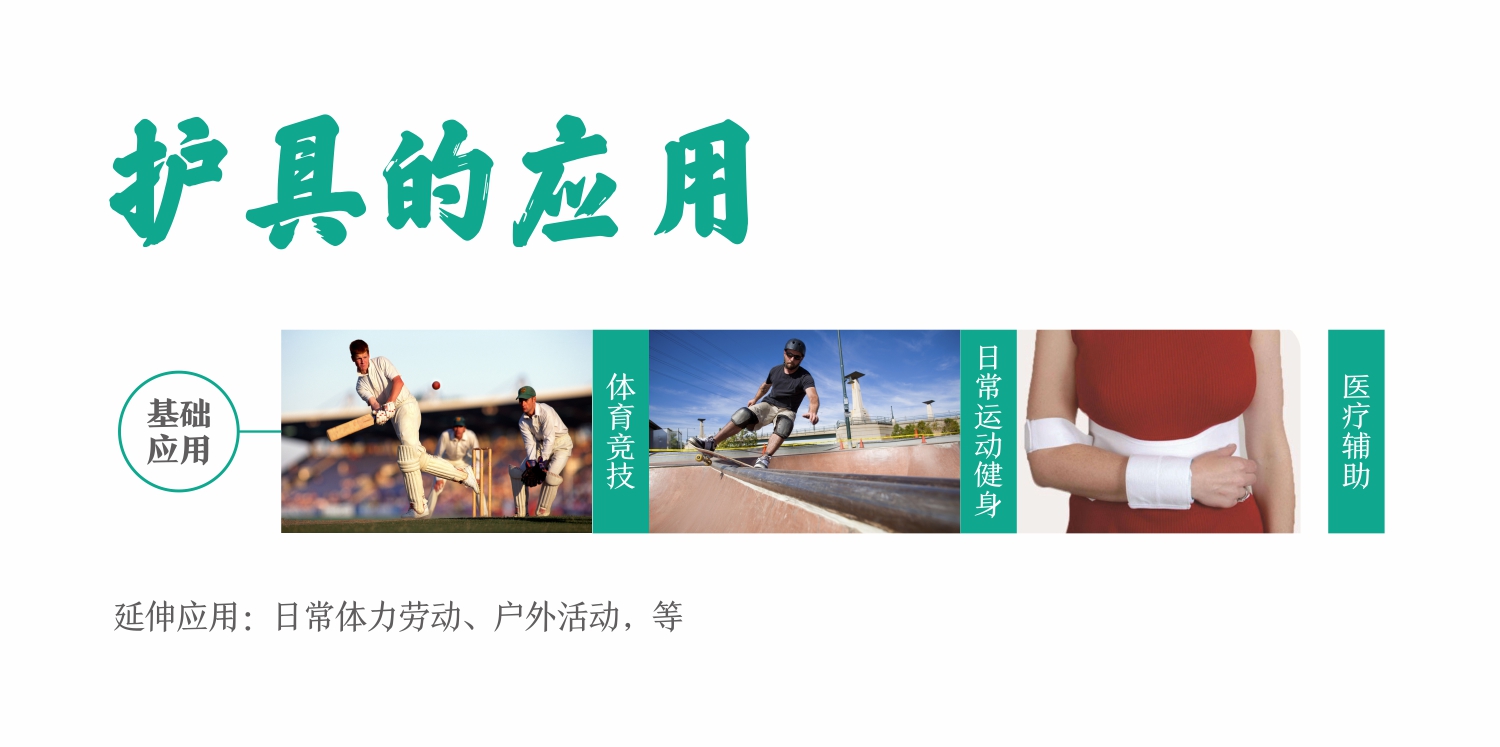 护具的应用范围