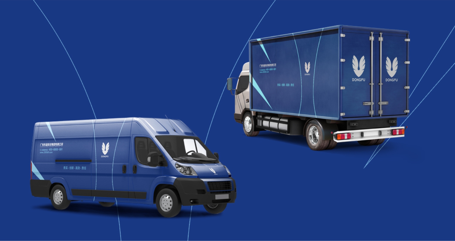 东富集团车身广告设计 东富集团车身广告设计