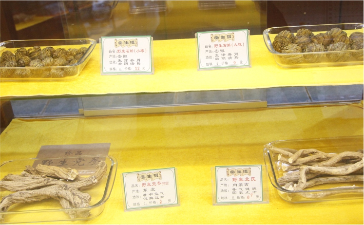 摄生堂标价票设计