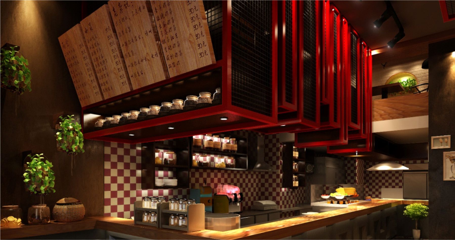餐饮品牌室内环境装潢设计实景图
