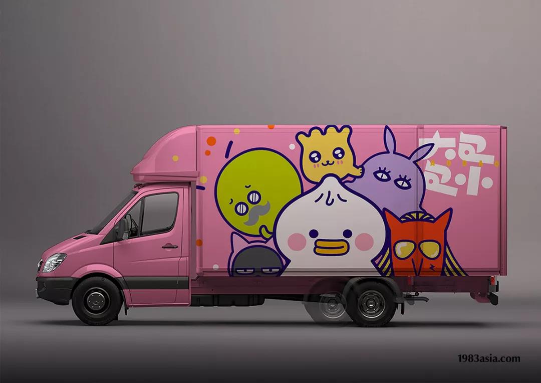 大包小包广告车设计 大包小包广告车设计