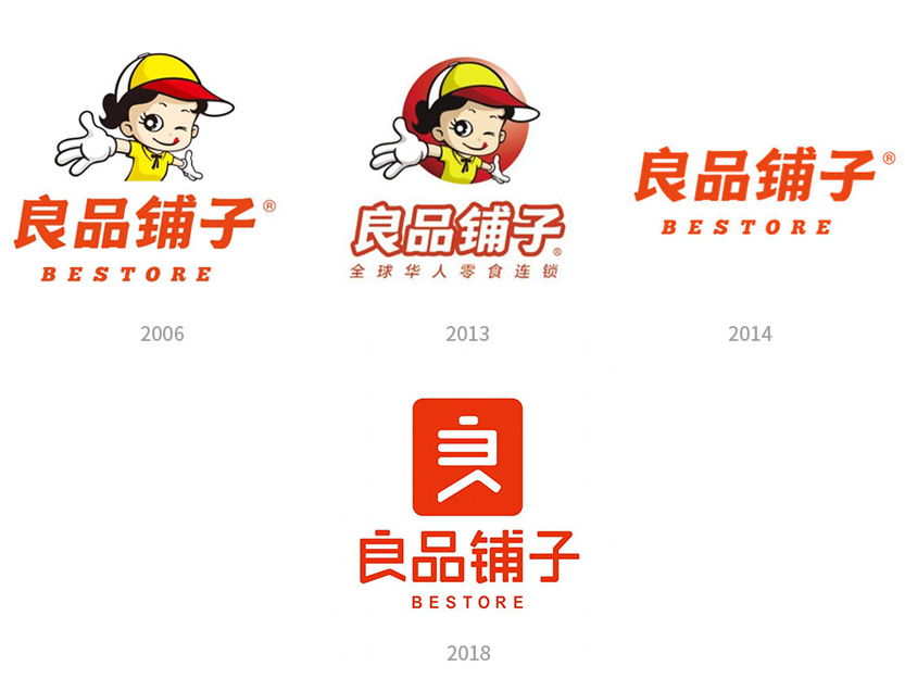 良品铺子品牌LOGO演变历史