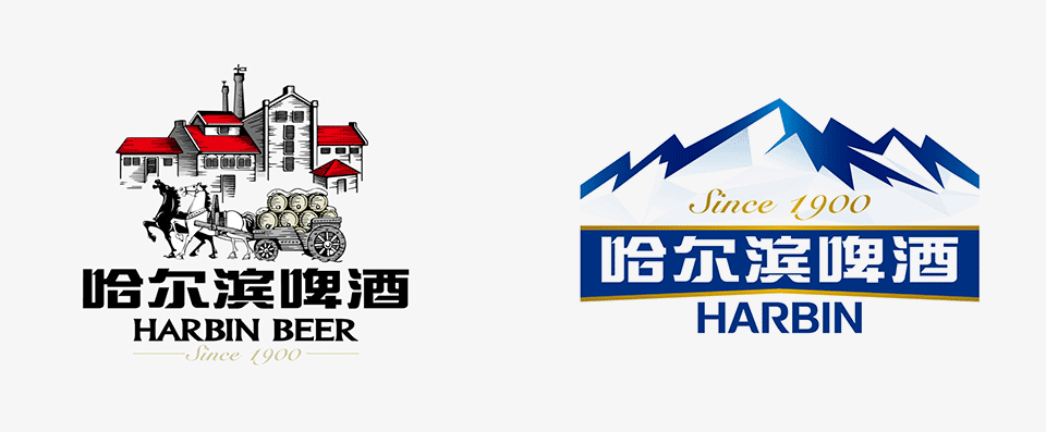 哈啤LOGO演变 哈啤LOGO演变