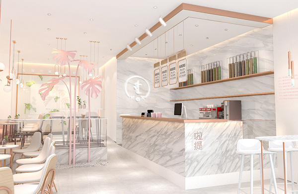 啦缇——茶饮空间设计_东莞品牌设计公司_深圳比高创意擅长品牌策划_VI设计_包装_logo设计_作品案例_连锁空间