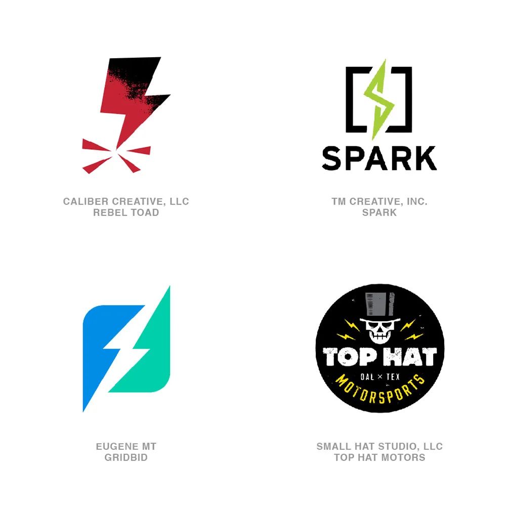 2020年LOGO设计流行趋势闪电元素