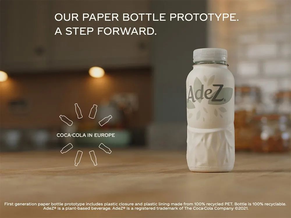 可口可乐Adez纸瓶包装设计