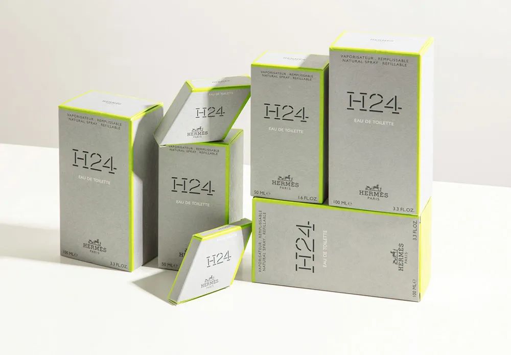 爱马仕H24男香外包装设计展示