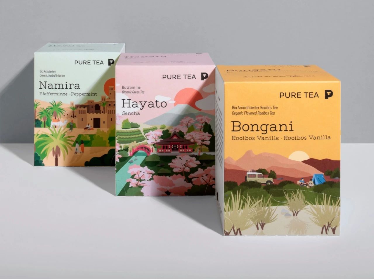 德国茶品牌Pure Tea茶包装设计
