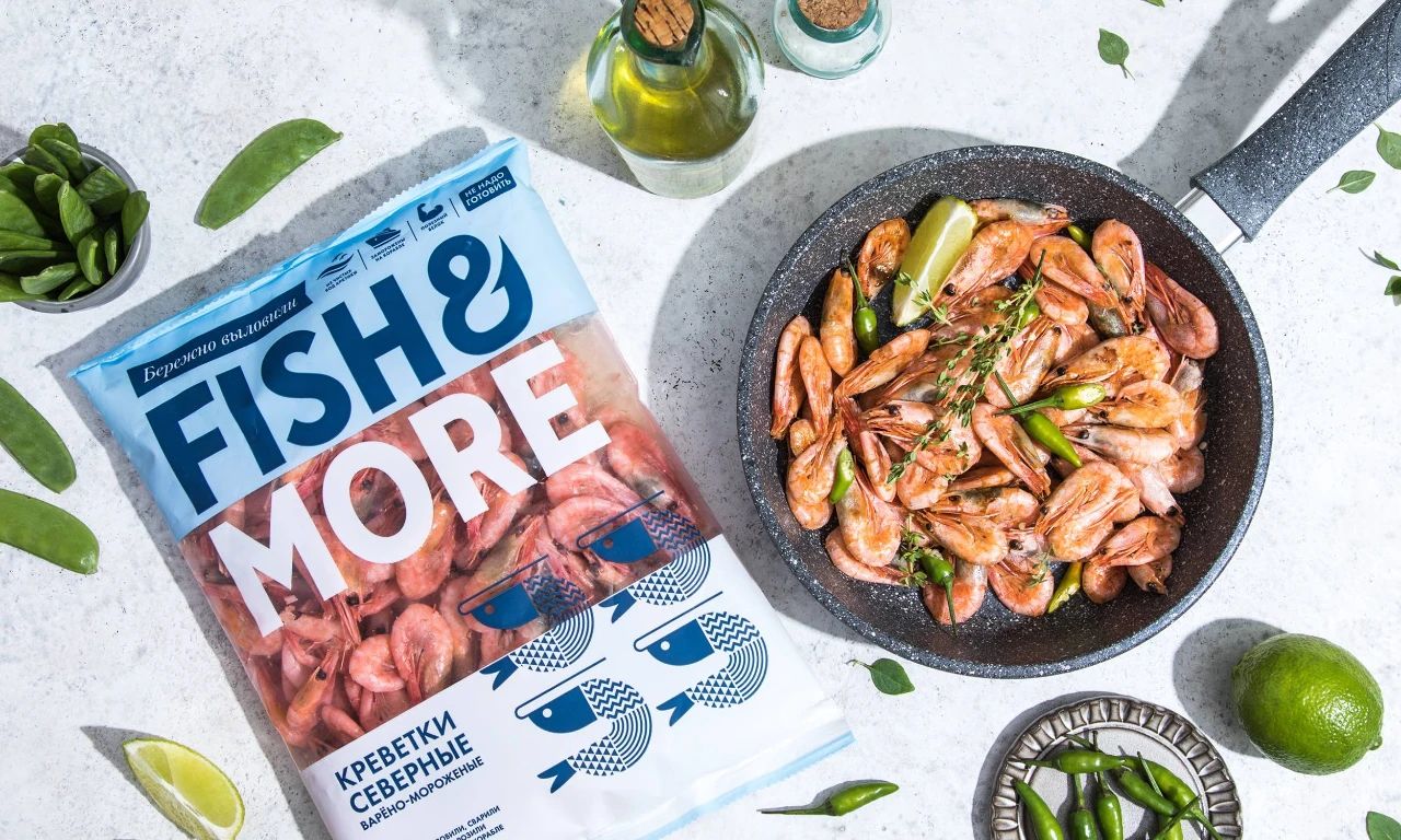 俄罗斯Fish&More海鲜食品包装设计创意