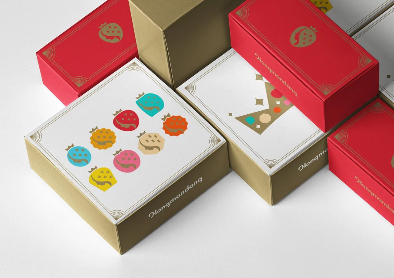 Hongmandang韩国甜品咖啡馆品牌设计包装设计展示