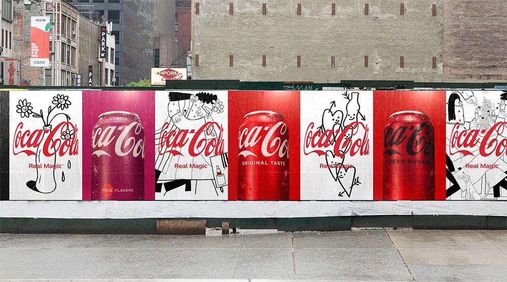 可口可乐拥抱LOGO设计应用演绎
